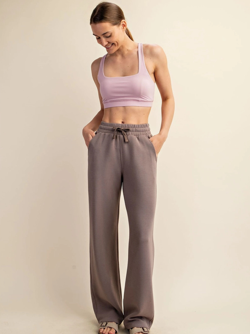 Modal Poly Scuba Pant Mocha