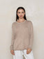 Silk & Cashmere Oversized Sweater Beige