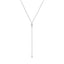 14k Vermeil CZ Stone Lariat Necklace