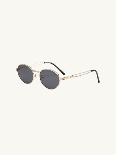 Blake Polarized Sunglasses: Black/Gold