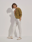 The Slim Zip Hem Pant 29.5 Ivory Marl