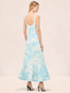 Kayleen Dress Aqua Palm