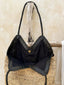 Cancun Seagrass Bag Black