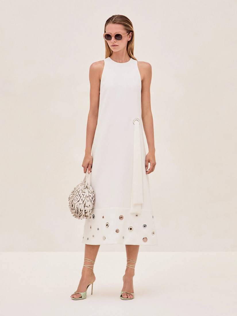 Delfin Dress Off White