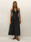 La Cala Midi Dress Lola Polka Dot Black/Cream