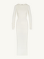 Long Sleeve Crewneck Maxi Cream