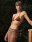 Mesh Skirt Gold Lurex