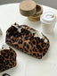 Vintage Leopard Cosmetic Bag Large