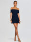 Erica Knit Dress Metallic Navy