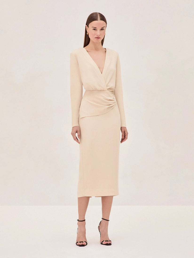 Fraser Midi Dress Cream