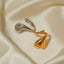 Chunky Wrap Around Heart Ring: Gold