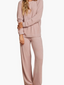 Cozychic Ultralite Jersey Roll Pullover & Wide Leg Pant Set Teaberry