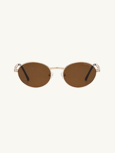 Blake Polarized Sunglasses: Black/Gold