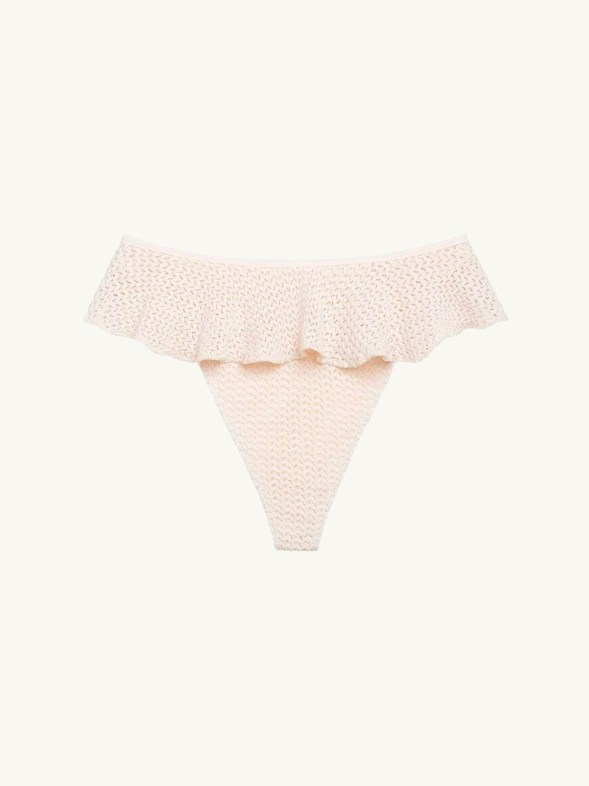 Bone Crochet Tamarindo Ruffle Bikini Bottom