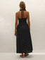 La Cala Midi Dress Lola Polka Dot Black/Cream