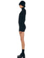 Long Sleeve Turtleneck Pickleball Dress Black