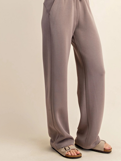 Modal Poly Scuba Pant Mocha