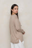 Silk & Cashmere Oversized Sweater Beige