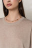 Silk & Cashmere Oversized Sweater Beige