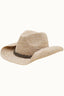 Shimmer Gold Threaded Raffia Cowboy Hat