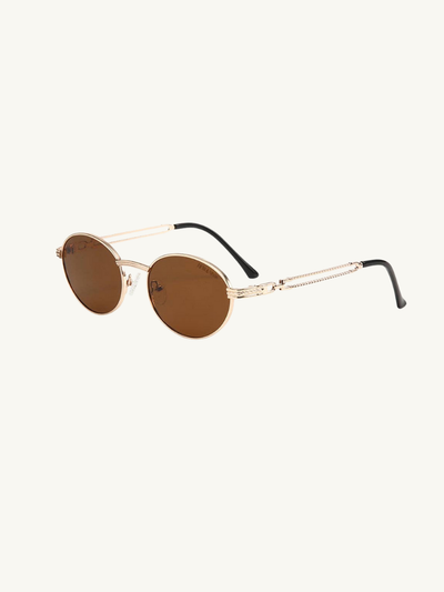 Blake Polarized Sunglasses: Black/Gold