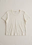 Cotton Modal Slub Crew Tee Ivory