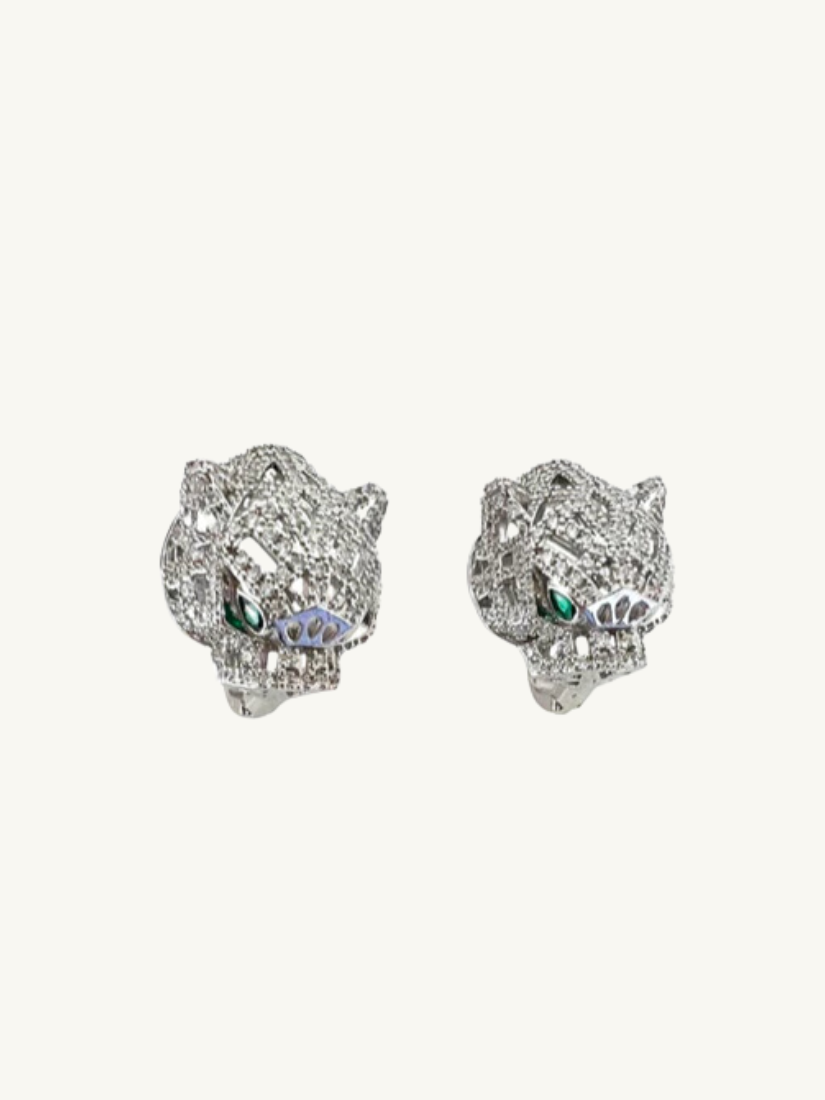 Panther Earring: Silver