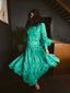 Ocean Silk Maxi Dress Green