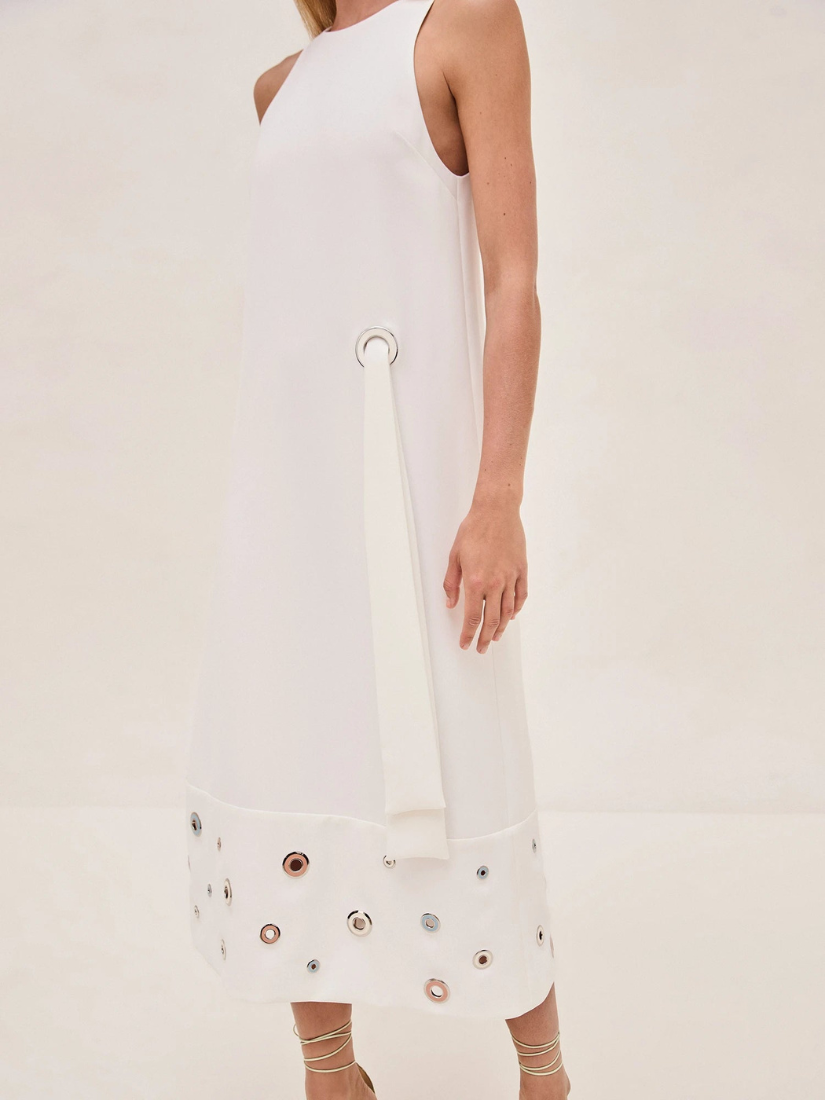 Delfin Dress Off White