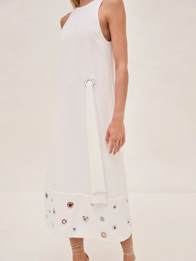 Delfin Dress Off White