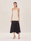 Piatta Midi Dress Off White/ Black