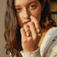 Chunky Wrap Around Heart Ring: Gold