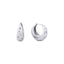 14K Gold-Dipped Bold Hoop Earring White Gold