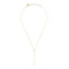 14k Vermeil CZ Stone Lariat Necklace