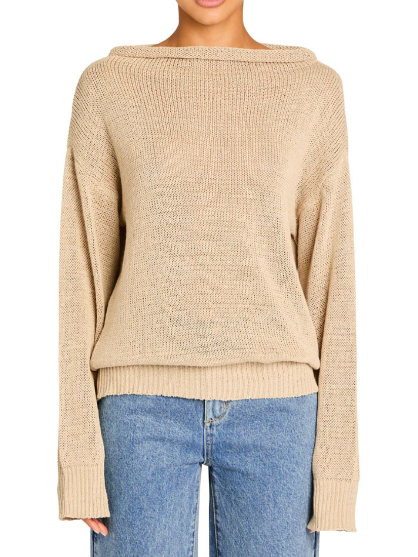 Oro Knit Sweater Stone