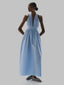 Agustina Maxi Dress Azul Huaraz