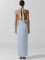 Agustina Maxi Dress Azul Huaraz