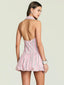 Anastacia Dress Cocoa Brown/Taffy Pink