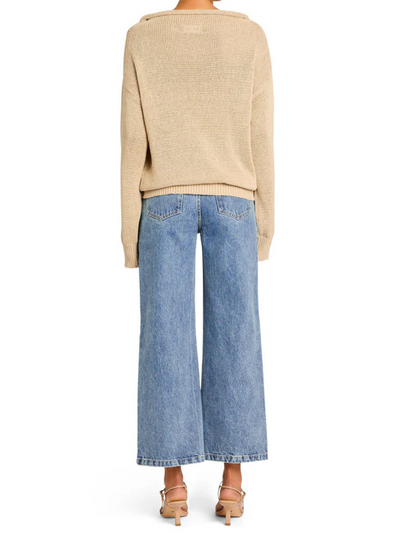 Kirt Wide Leg Cropped Jeans Lakeside