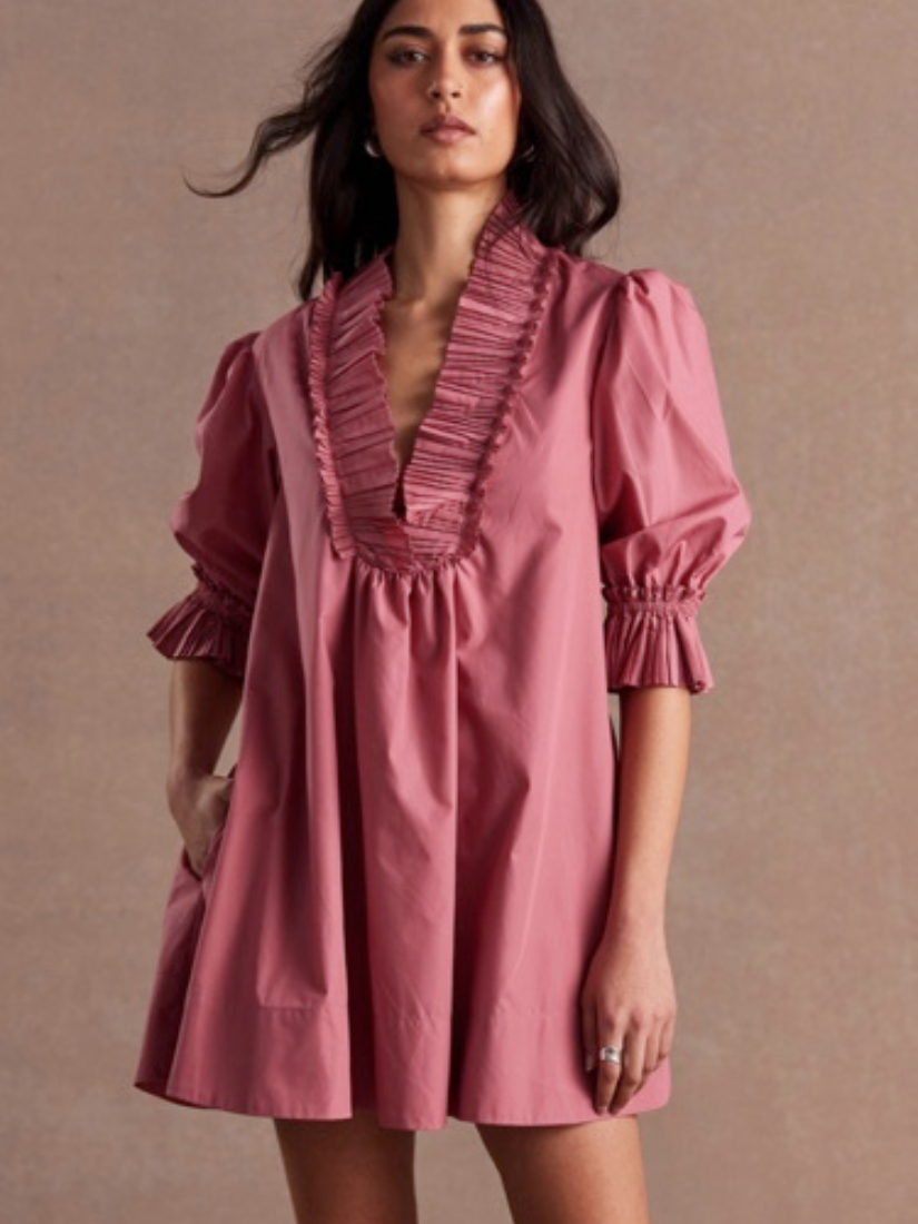 Rhapsody Smock Dress Winter Berry