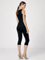 Bell Pedal Pusher Jumpsuit Black
