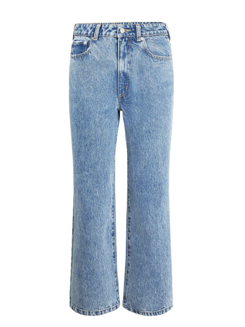 Kirt Wide Leg Cropped Jeans Lakeside