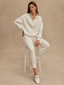The Slim Cuff Pant 25 White