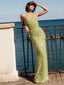Courtney Beaded Dress Green Emerald