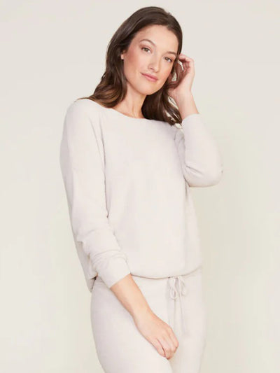 CozyChic Ultra Lite Slouchy Pullover Stone