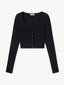 Cropped Cardigan Black