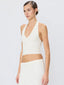 Cropped Halter Top Cream