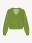 Cropped V-neck Sweatshirt Fern