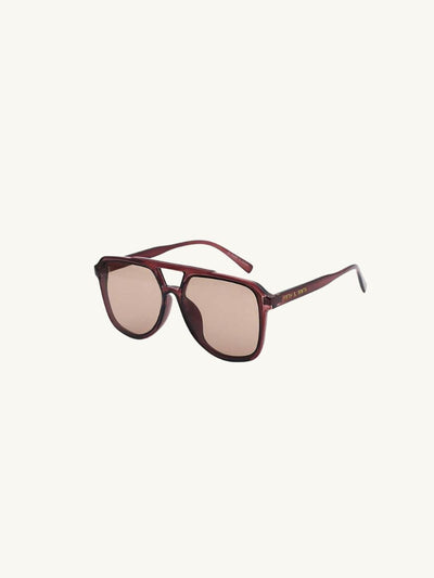 Lagos Sunglasses: Maroon / Polarized + 100% UV Protection