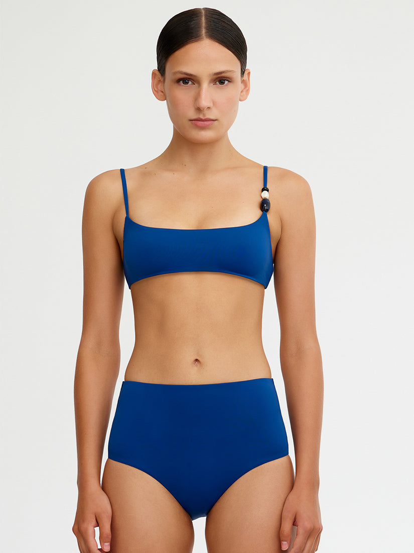 Dana Shaped Bandeau Navy